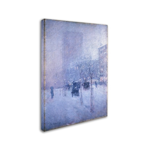 Childe Hassam 'Late Afternoon New York Winter' Canvas Art,18x24